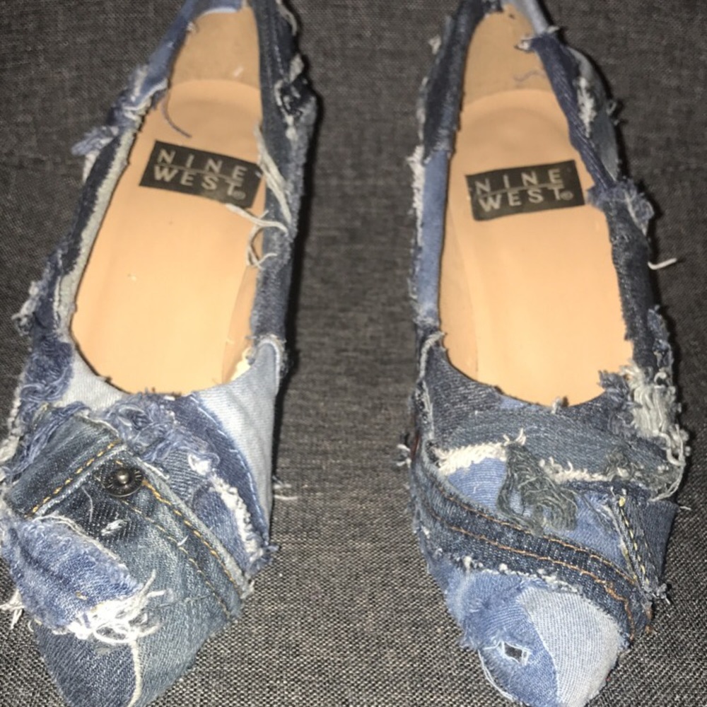 Custom Denim Block Clogs🔥🔥 - Picture 3 of 7